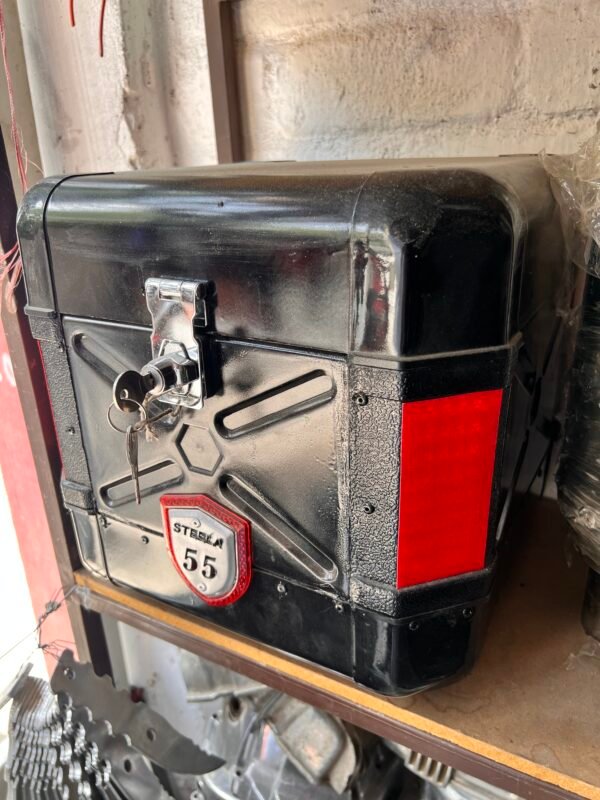 STEELA 55 EXPLORER Motorcycle Top Luggage Box – 55L Heavy-Duty Rear Storage Case - Image 3