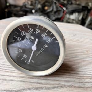 Qtqgoitem Analog Dual Odometer Gauge (0–180 km/h) – Speedometer & Tachometer for Motorcycle