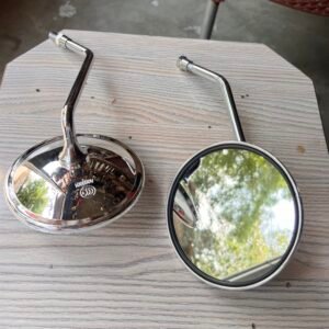 1 Pair Chrome Rear View Mirrors – Fit for Honda Z50, ST50, ST70, CT90, CB125 & More