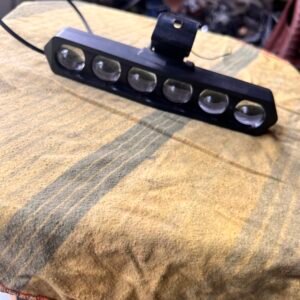 Woschmann Universal 6‑LED White Flasher Light – 6 Flash Modes, Waterproof