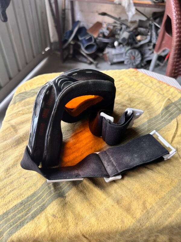 Zolo Black Metallic Trail Goggles with Persimmon Lens – Universal Fit for Helmets & Bike Use - Image 4